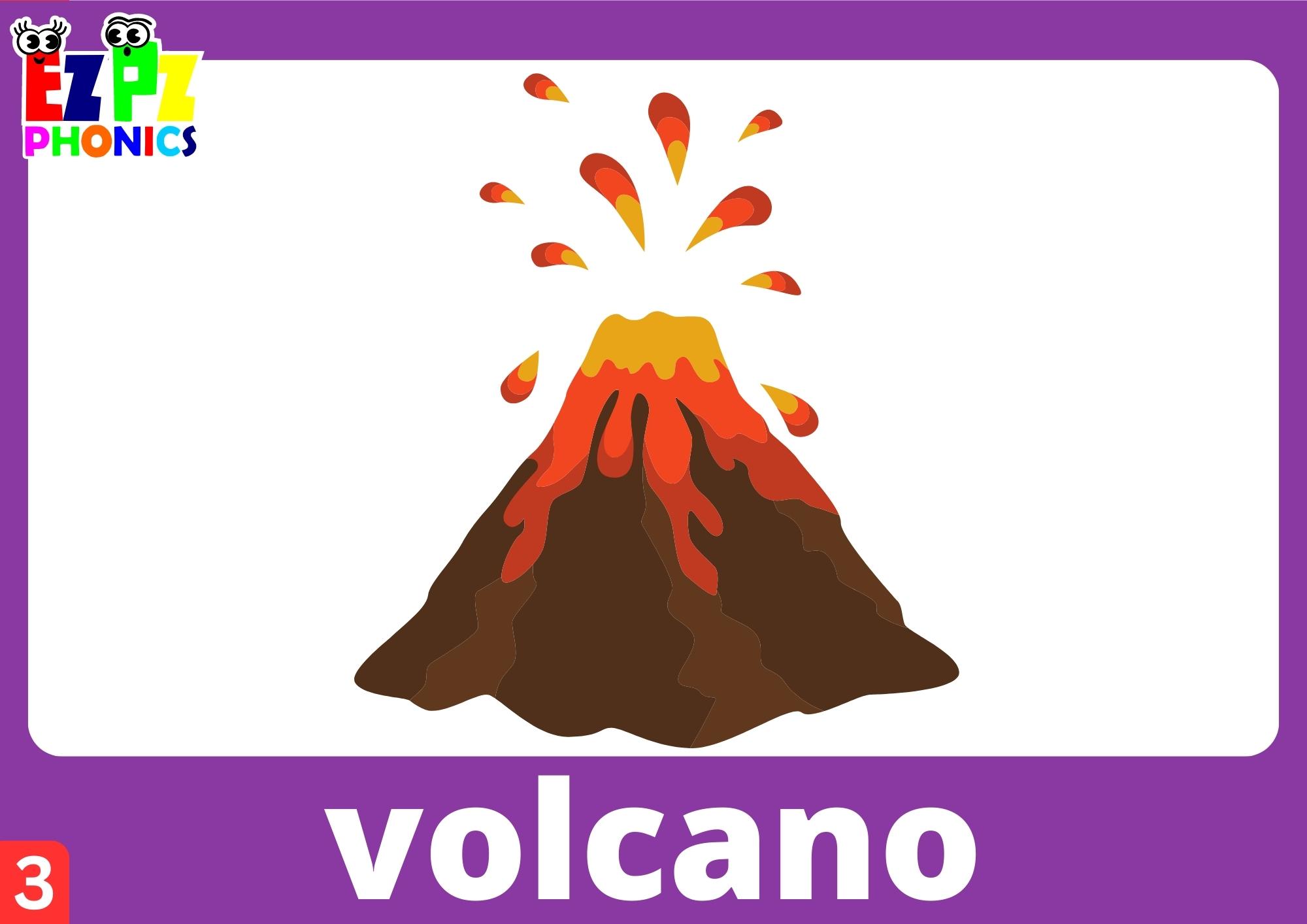 Letter V Words Phonics Flashcards with Images and Words Free Printable PDF or View Online For Homeschool Parents and Teachers to Teach Kindergarten and Preschool Children Group 3